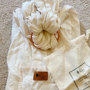 Kyte Baby Ring Sling in Aspen with rose gold